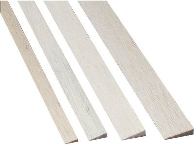 Krick Lišta odtoková balsa 5x15mm 1m