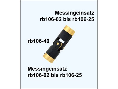 Raboesch vložka spojky 106-40 mosaz 1/8"