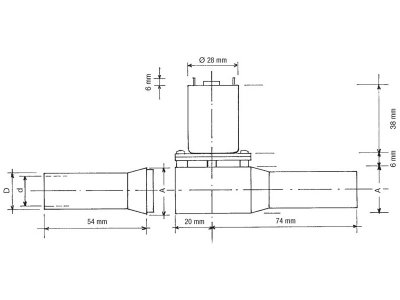Raboesch příčný pohon kompletní 22/25 x 154mm