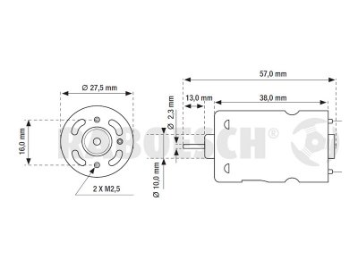 Raboesch motor stejnosměrný Blue RM-400 6V