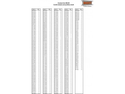 Raboesch prodejní displej s 330mm profily a deskami