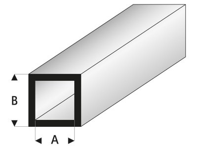 Raboesch profil ASA trubka čtvercová 2x3x330mm (5)