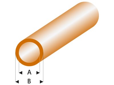 Raboesch profil ASA trubka transparentní hnědá 4x5x330mm (5)