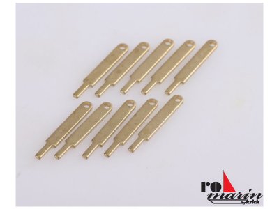 ROMARIN Podpěra zábradlí plochá 15mm 1x otvor (10)