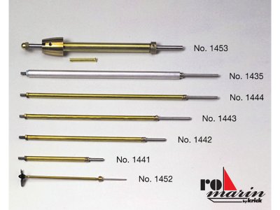 ROMARIN Lodní hřídel M4x260mm + trubka 195mm