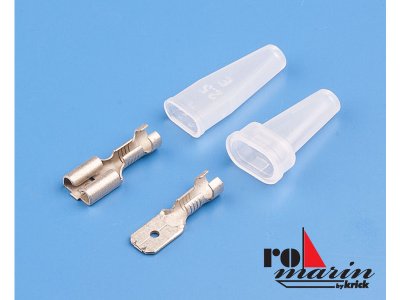 ROMARIN Konektor Faston 6.3mm s izolací (6 párů)