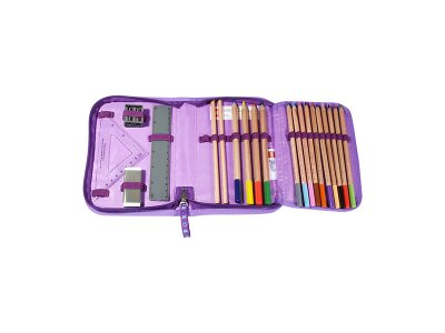 LEGO školní pouzdro s náplní - Pink/Purple