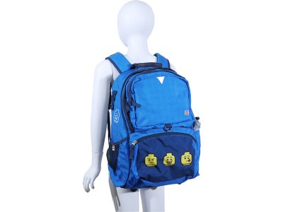 LEGO školní batoh Freshmen - Faces Blue