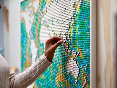 LEGO ART - Mapa světa