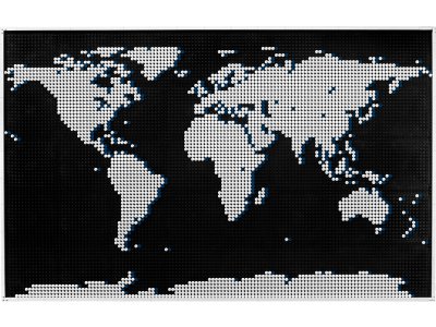 LEGO ART - Mapa světa