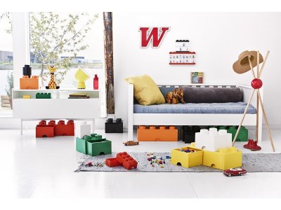 LEGO úložný box 250x500x180mm - růžový