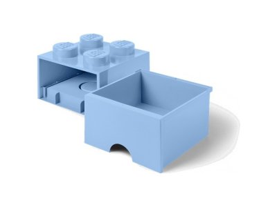 LEGO úložný box s šuplíkem 250x250x180mm - černý