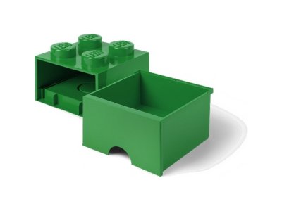 LEGO úložný box s šuplíkem 250x250x180mm - černý