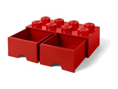 LEGO úložný box s šuplíky 250x500x180mm - černý