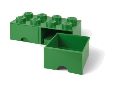 LEGO úložný box s šuplíky 250x500x180mm - černý
