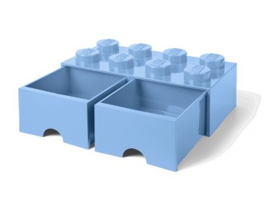 LEGO úložný box s šuplíky 250x500x180mm - černý