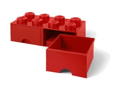 LEGO úložný box s šuplíky 250x500x180mm - černý