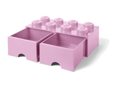 LEGO úložný box s šuplíky 250x500x180mm - černý