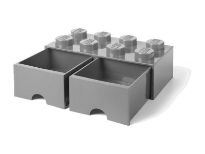 LEGO úložný box s šuplíky 250x500x180mm - černý