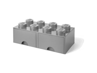 LEGO úložný box s šuplíky 250x500x180mm - černý