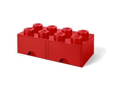 LEGO úložný box s šuplíky 250x500x180mm - černý