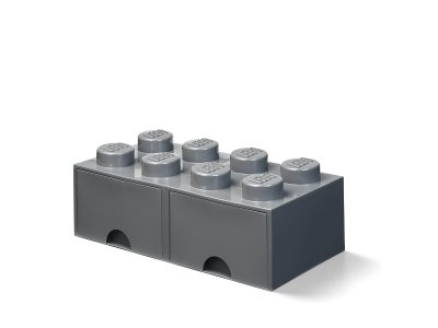 LEGO úložný box s šuplíky 250x500x180mm - černý