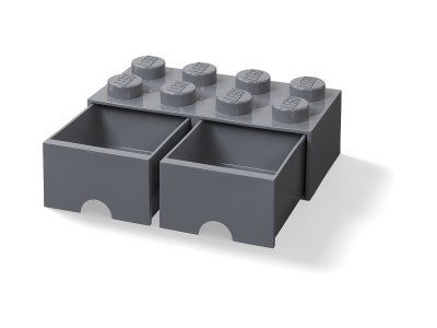 LEGO úložný box s šuplíky 250x500x180mm - černý