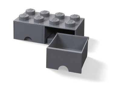 LEGO úložný box s šuplíky 250x500x180mm - černý