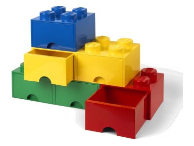 LEGO úložný box s šuplíky 250x500x180mm - černý