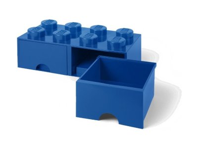 LEGO úložný box s šuplíky 250x500x180mm - černý