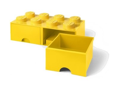 LEGO úložný box s šuplíky 250x500x180mm - černý