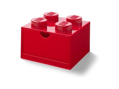 LEGO stolní box 4 se zásuvkou bílý