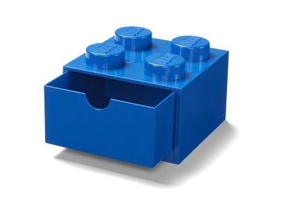 LEGO stolní box 4 se zásuvkou bílý