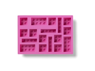 LEGO silikonová forma na led Iconic růžová