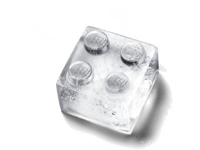 LEGO silikonová forma na led Iconic růžová