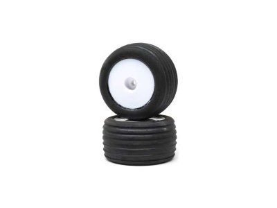 Losi kolo s pneu Direct, přední, bílý disk (2): Mini-T 2.0