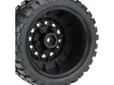 Pro-Line kolo 2.2/3.0", pneu BFG KR2 M2 SC, disk Raid H12 černý (2)