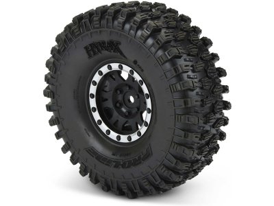 Pro-Line kolo 1.9", pneu Hyrax Predator, disk Impulse H12 černo-stříbrný (2)
