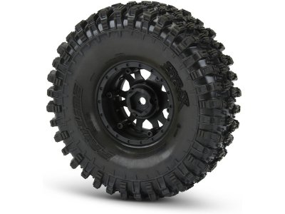 Pro-Line kolo 1.9", pneu Hyrax G8, disk Impulse H12 černo-stříbrný (2)