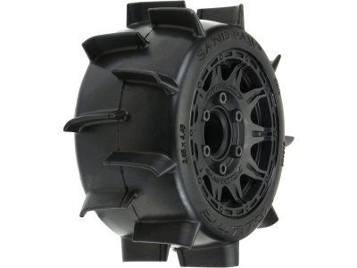 Pro-Line kolo 2.8", pneu Sand Paw LP, disk Raid H12 černý (2)