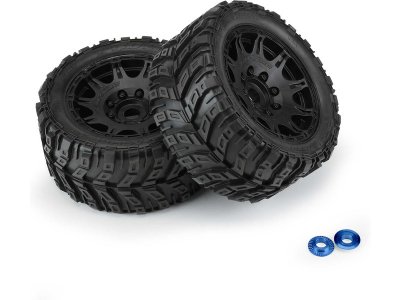 Pro-Line kolo 5.7", pneu Masher X HP Belted, disk Raid H24 černý (2)