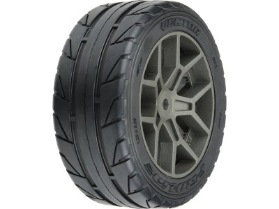 Pro-Line kolo 2.4", pneu Vector S3 35/85 Belted, disk šedý H12 (2)