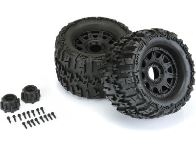 Pro-Line kolo 3.8", pneu Trencher X, disk Raid H17 černý (2)