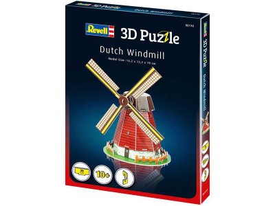 Revell 3D Puzzle - větrný mlýn