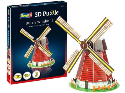 Revell 3D Puzzle - větrný mlýn