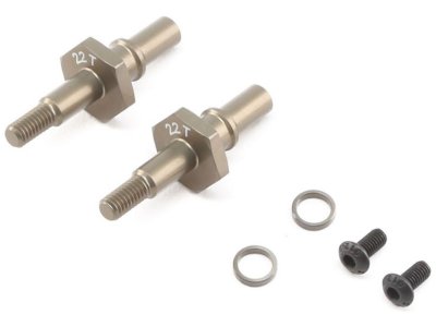 TLR osa přední hliník 12mm hex: 22T 3.0