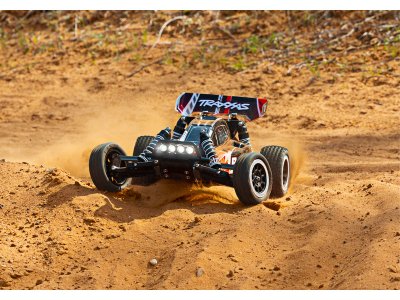 Traxxas Bandit 1:10 RTR červeno-černý s LED osvětlením