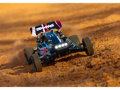 Traxxas Bandit 1:10 RTR červeno-černý s LED osvětlením