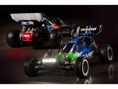 Traxxas Bandit 1:10 RTR červeno-černý s LED osvětlením