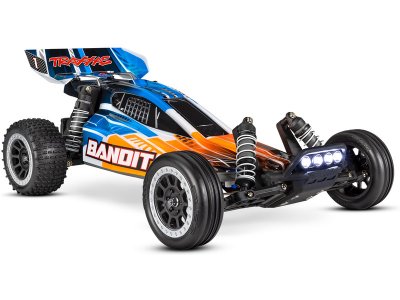 Traxxas Bandit 1:10 RTR červeno-černý s LED osvětlením